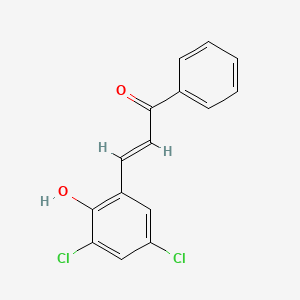 molecular formula C15H10Cl2O2 B2838670 (2E)-3-(3,5-二氯-2-羟基苯基)-1-苯基丙-2-烯-1-酮 CAS No. 55210-71-4
