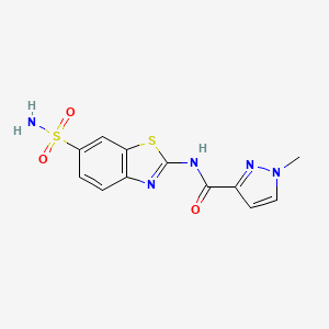 1-methyl-N-(6-sulfamoylbenzo[d]thiazol-2-yl)-1H-pyrazole-3-carboxamide