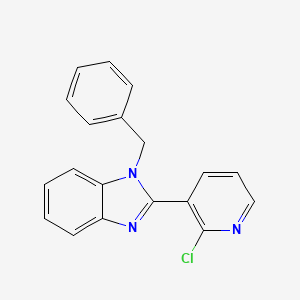 molecular formula C19H14ClN3 B2838686 1-benzyl-2-(2-chloro-3-pyridinyl)-1H-1,3-benzimidazole CAS No. 338411-19-1