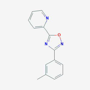 molecular formula C14H11N3O B283869 3-(3-Methylphenyl)-5-pyridin-2-yl-1,2,4-oxadiazole 