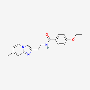 molecular formula C19H21N3O2 B2838710 4-乙氧基-N-(2-(7-甲基咪唑并[1,2-a]吡啶-2-基)乙基)苯甲酰胺 CAS No. 868977-97-3
