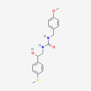 B2838715 1-(2-Hydroxy-2-(4-(methylthio)phenyl)ethyl)-3-(4-methoxybenzyl)urea CAS No. 1448043-33-1