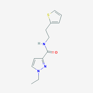 B2838716 1-ethyl-N-(2-(thiophen-2-yl)ethyl)-1H-pyrazole-3-carboxamide CAS No. 1210870-02-2