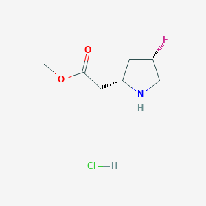 methyl 2-[(2R,4S)-4-fluoropyrrolidin-2-yl]acetate hydrochloride