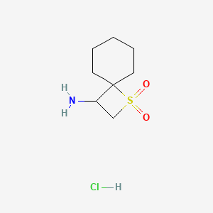 1,1-Dioxo-1lambda6-thiaspiro[3.5]nonan-3-amine;hydrochloride