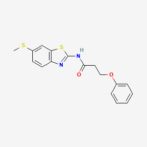 N-(6-(methylthio)benzo[d]thiazol-2-yl)-3-phenoxypropanamide
