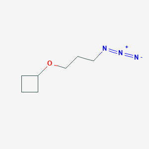 molecular formula C7H13N3O B2838749 3-叠氮丙氧基环丁烷 CAS No. 2138394-51-9