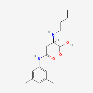 molecular formula C16H24N2O3 B2838752 2-(丁基氨基)-4-(3,5-二甲基苯胺基)-4-氧代丁二酸 CAS No. 1047677-75-7