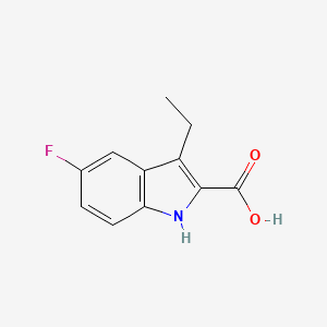 molecular formula C11H10FNO2 B2838754 3-Ethyl-5-fluoro-1H-indole-2-carboxylic acid CAS No. 169674-67-3