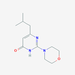 molecular formula C12H19N3O2 B2838799 6-isobutyl-2-morpholinopyrimidin-4(3H)-one CAS No. 1504333-57-6