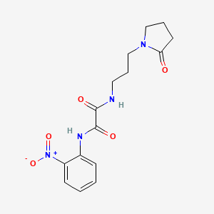 molecular formula C15H18N4O5 B2838803 N'-(2-硝基苯基)-N-[3-(2-氧代吡咯啉-1-基)丙基]草酰胺 CAS No. 900001-53-8
