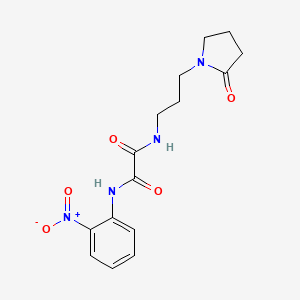 molecular formula C15H18N4O5 B2838803 N'-(2-nitrophenyl)-N-[3-(2-oxopyrrolidin-1-yl)propyl]ethanediamide CAS No. 900001-53-8