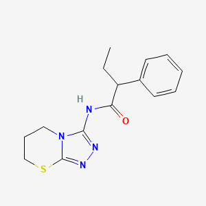 B2838826 N-(6,7-dihydro-5H-[1,2,4]triazolo[3,4-b][1,3]thiazin-3-yl)-2-phenylbutanamide CAS No. 946293-83-0
