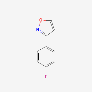 molecular formula C9H6FNO B2838835 3-(4-Fluorophenyl)isoxazole CAS No. 651059-64-2
