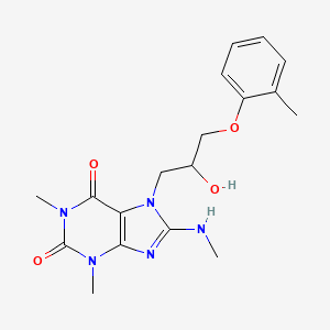 7-[2-Hydroxy-3-(2-methylphenoxy)propyl]-1,3-dimethyl-8-(methylamino)purine-2,6-dione
