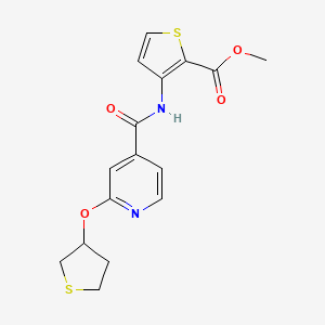 Methyl 3-(2-((tetrahydrothiophen-3-yl)oxy)isonicotinamido)thiophene-2-carboxylate