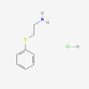 molecular formula C8H12ClNS B2838853 [2-(Phenylthio)ethyl]amine hydrochloride CAS No. 2014-75-7; 34946-13-9