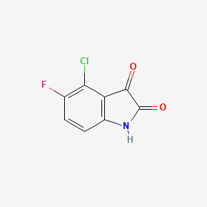 molecular formula C8H3ClFNO2 B2838877 4-氯-5-氟-1H-吲哚-2,3-二酮 CAS No. 84378-94-9