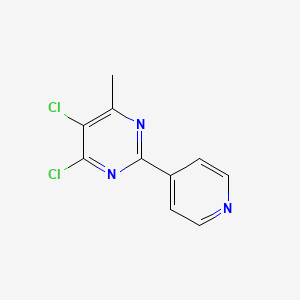 molecular formula C10H7Cl2N3 B2838881 4,5-Dichloro-6-methyl-2-(pyridin-4-yl)pyrimidine CAS No. 1239850-50-0