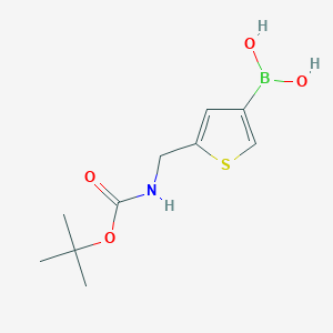 molecular formula C10H16BNO4S B2838898 5-(BOC-Aminomethyl)thiophene-3-boronic acid CAS No. 2246751-62-0