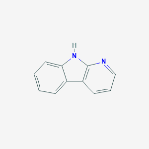 molecular formula C11H8N2 B028389 9H-Pyrido[2,3-b]indole CAS No. 244-76-8