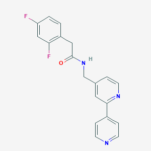 N-([2,4'-bipyridin]-4-ylmethyl)-2-(2,4-difluorophenyl)acetamide