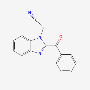 2-[2-(Phenylcarbonyl)benzimidazolyl]ethanenitrile