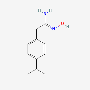 N'-hydroxy-2-(4-propan-2-ylphenyl)ethanimidamide