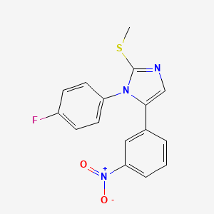 1-(4-fluorophenyl)-2-(methylthio)-5-(3-nitrophenyl)-1H-imidazole