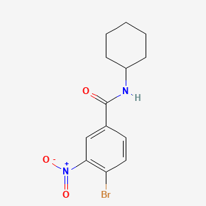 molecular formula C13H15BrN2O3 B2838931 4-bromo-N-cyclohexyl-3-nitrobenzamide CAS No. 849537-85-5