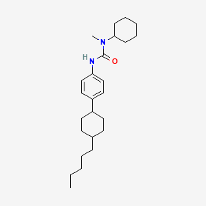 molecular formula C25H40N2O B2838934 N-cyclohexyl-N-methyl-N'-[4-(4-pentylcyclohexyl)phenyl]urea CAS No. 866131-95-5