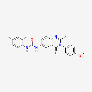 1-(2,4-Dimethylphenyl)-3-(3-(4-methoxyphenyl)-2-methyl-4-oxo-3,4-dihydroquinazolin-6-yl)urea