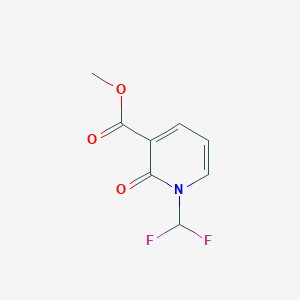 molecular formula C8H7F2NO3 B2838956 Methyl 1-(difluoromethyl)-2-oxo-pyridine-3-carboxylate CAS No. 899452-36-9
