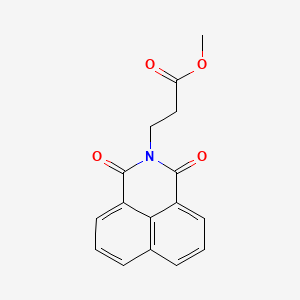molecular formula C16H13NO4 B2838958 methyl 3-(1,3-dioxo-1H-benzo[de]isoquinolin-2(3H)-yl)propanoate CAS No. 325693-74-1