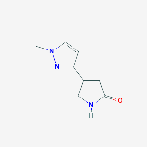 4-(1-Methylpyrazol-3-yl)pyrrolidin-2-one
