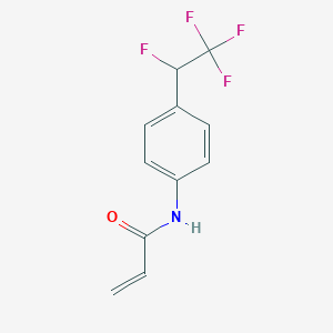 N-[4-(1,2,2,2-Tetrafluoroethyl)phenyl]prop-2-enamide