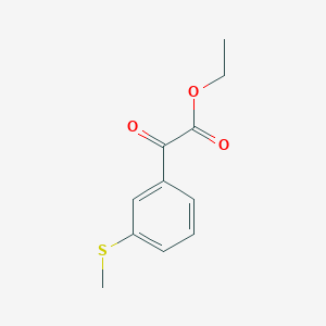 molecular formula C11H12O3S B2838971 Ethyl 3-(methylthio)benzoylformate CAS No. 1256479-24-9