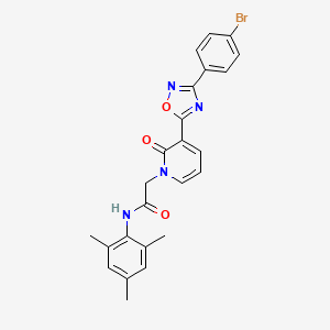 2-[3-[3-(4-bromophenyl)-1,2,4-oxadiazol-5-yl]-2-oxopyridin-1(2H)-yl]-N-mesitylacetamide