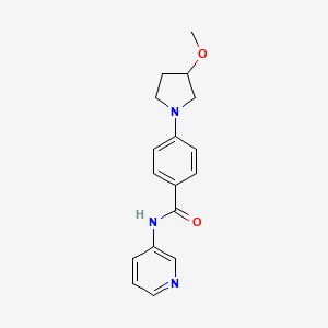 molecular formula C17H19N3O2 B2838982 4-(3-methoxypyrrolidin-1-yl)-N-(pyridin-3-yl)benzamide CAS No. 1797889-85-0