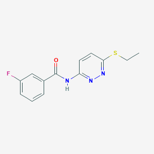 N-(6-(ethylthio)pyridazin-3-yl)-3-fluorobenzamide
