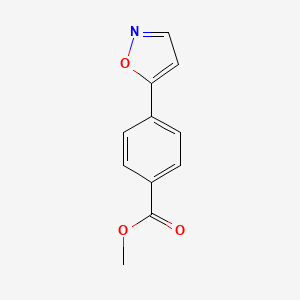 molecular formula C11H9NO3 B2838994 Methyl 4-(isoxazol-5-yl)benzoate CAS No. 1196059-61-6