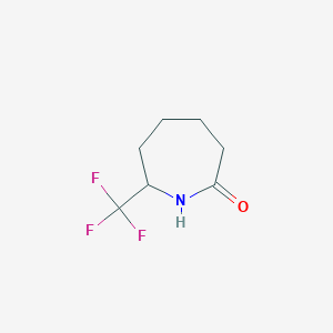 molecular formula C7H10F3NO B2838995 7-(Trifluoromethyl)azepan-2-one CAS No. 2138391-97-4