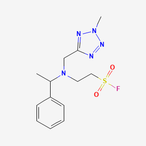 2-[(2-Methyltetrazol-5-yl)methyl-(1-phenylethyl)amino]ethanesulfonyl fluoride