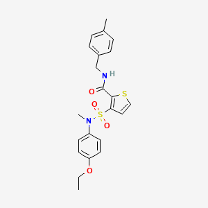 3-[(4-ethoxyphenyl)(methyl)sulfamoyl]-N-(4-methylbenzyl)thiophene-2-carboxamide