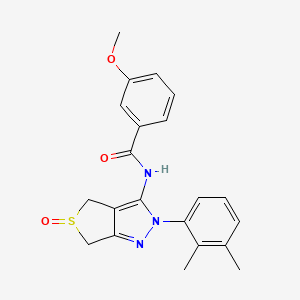 N-[2-(2,3-dimethylphenyl)-5-oxo-4,6-dihydrothieno[3,4-c]pyrazol-3-yl]-3-methoxybenzamide