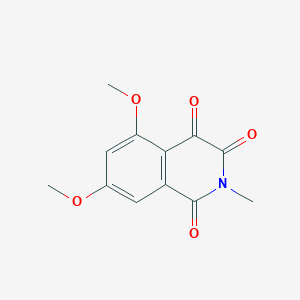 molecular formula C12H11NO5 B2839026 5,7-dimethoxy-2-methyl-1,3,4(2H)-isoquinolinetrione CAS No. 74826-32-7