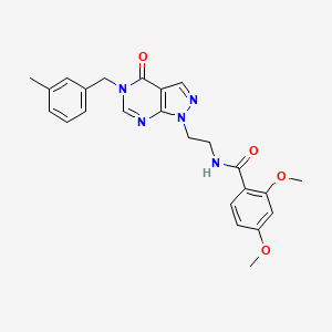 2,4-dimethoxy-N-(2-(5-(3-methylbenzyl)-4-oxo-4,5-dihydro-1H-pyrazolo[3,4-d]pyrimidin-1-yl)ethyl)benzamide