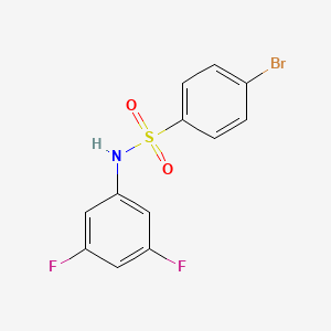 molecular formula C12H8BrF2NO2S B2839062 4-bromo-N-(3,5-difluorophenyl)benzenesulfonamide CAS No. 847239-89-8