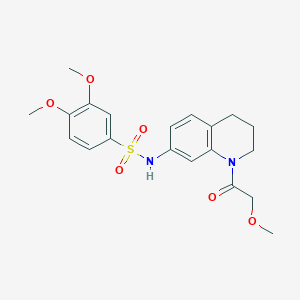 3,4-dimethoxy-N-(1-(2-methoxyacetyl)-1,2,3,4-tetrahydroquinolin-7-yl)benzenesulfonamide