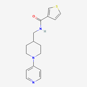 N-((1-(pyridin-4-yl)piperidin-4-yl)methyl)thiophene-3-carboxamide